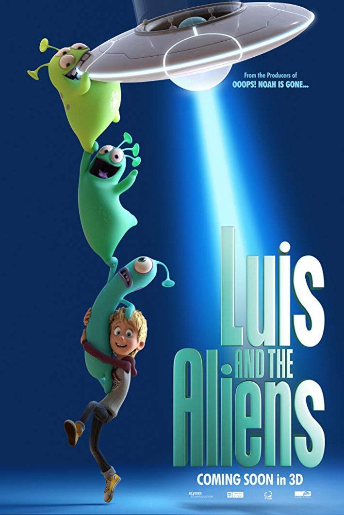 German poster of the movie Luis und die Aliens
