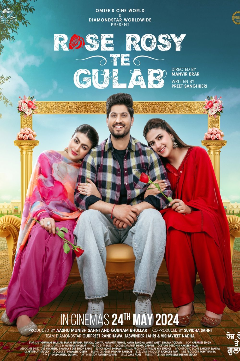 Punjabi poster of the movie Rose Rosy Te Gulab